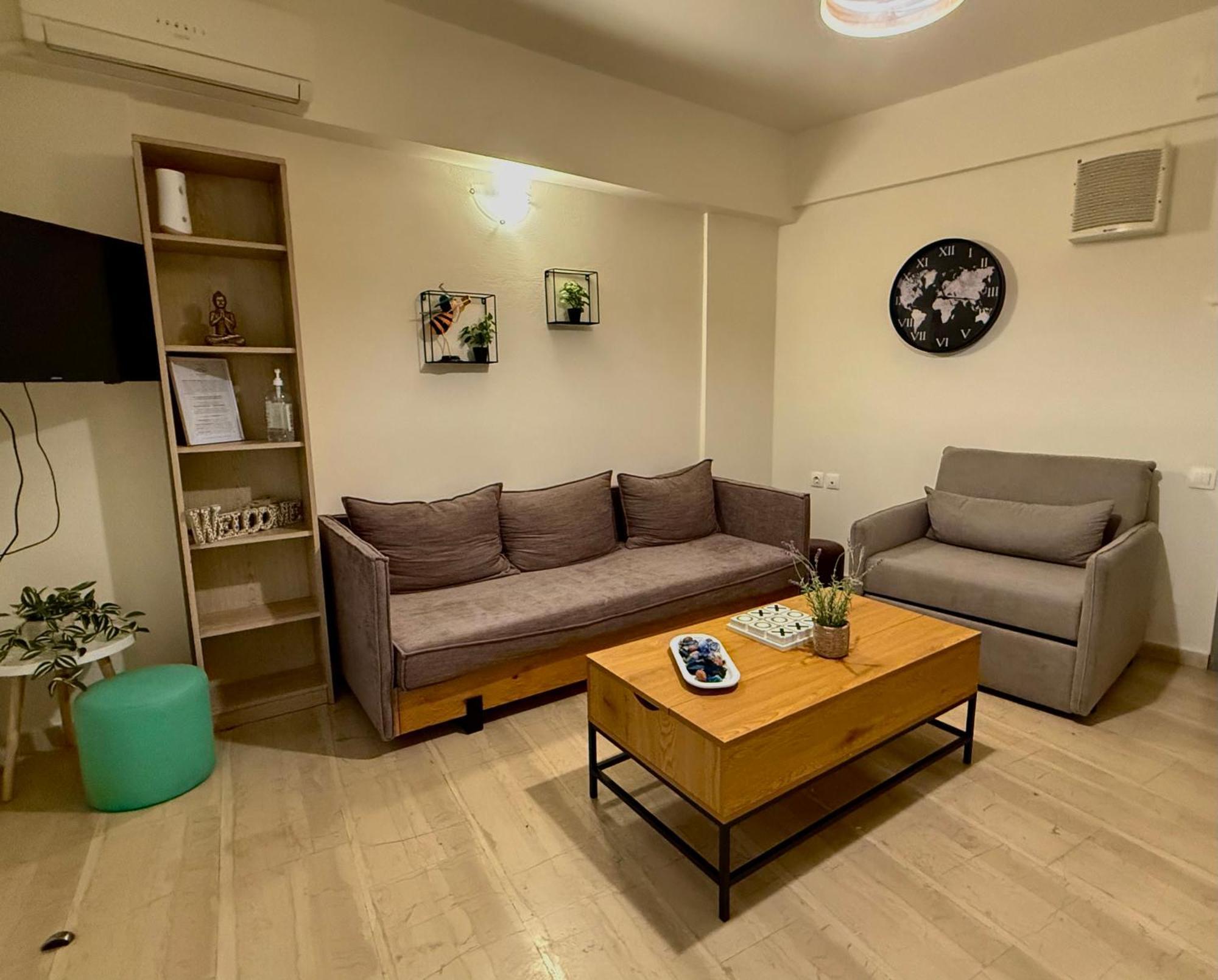 Central Studio Semi-Basement Kandiye Dış mekan fotoğraf